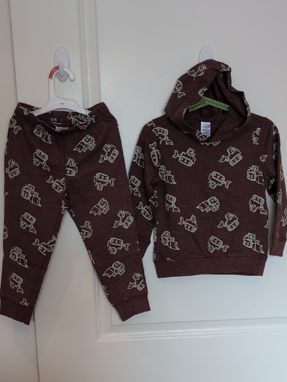 3T Carter's Brown Digger Hoodie & Jogger Set